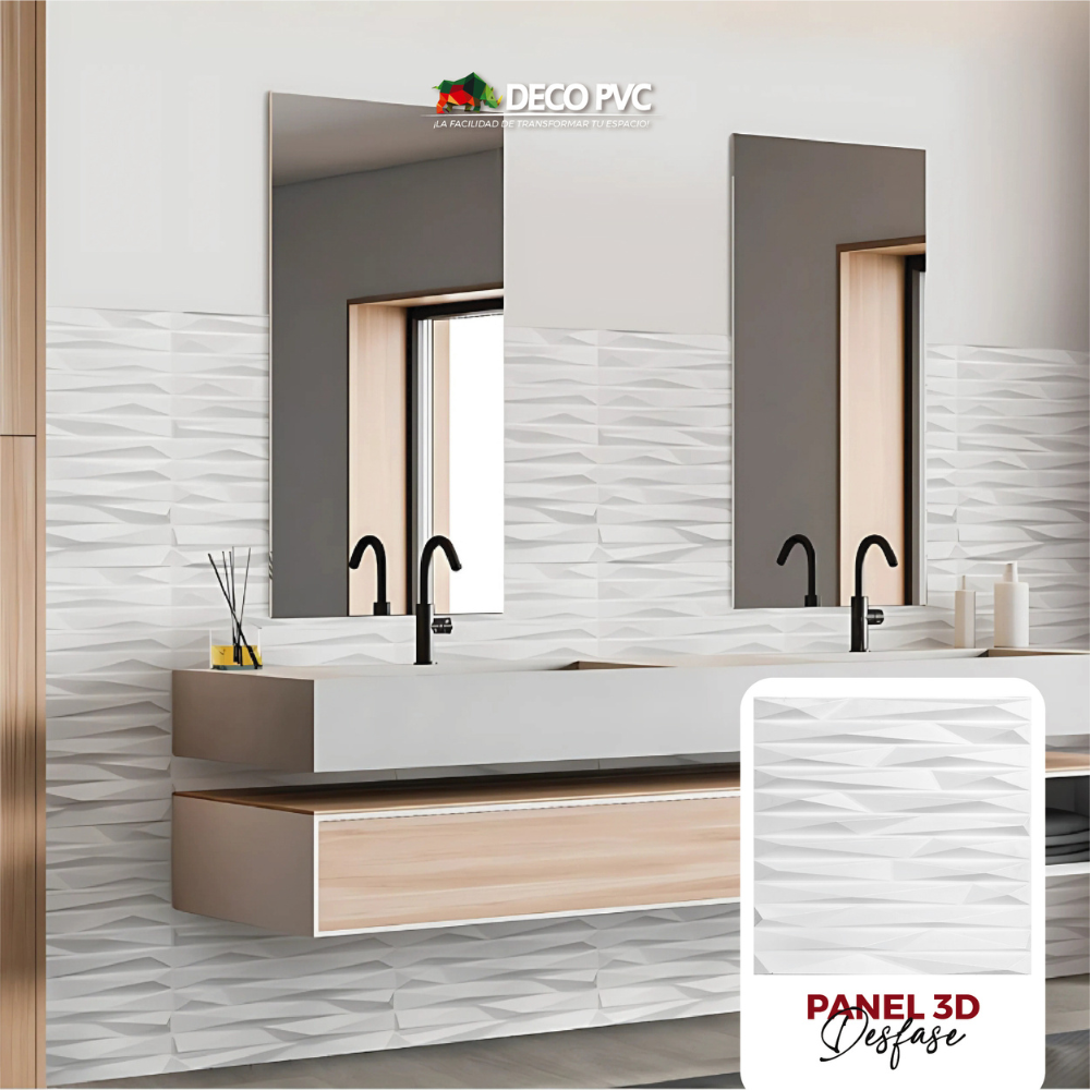 PANEL 3D -Desfase S125 / 10pzas / 50*50cm