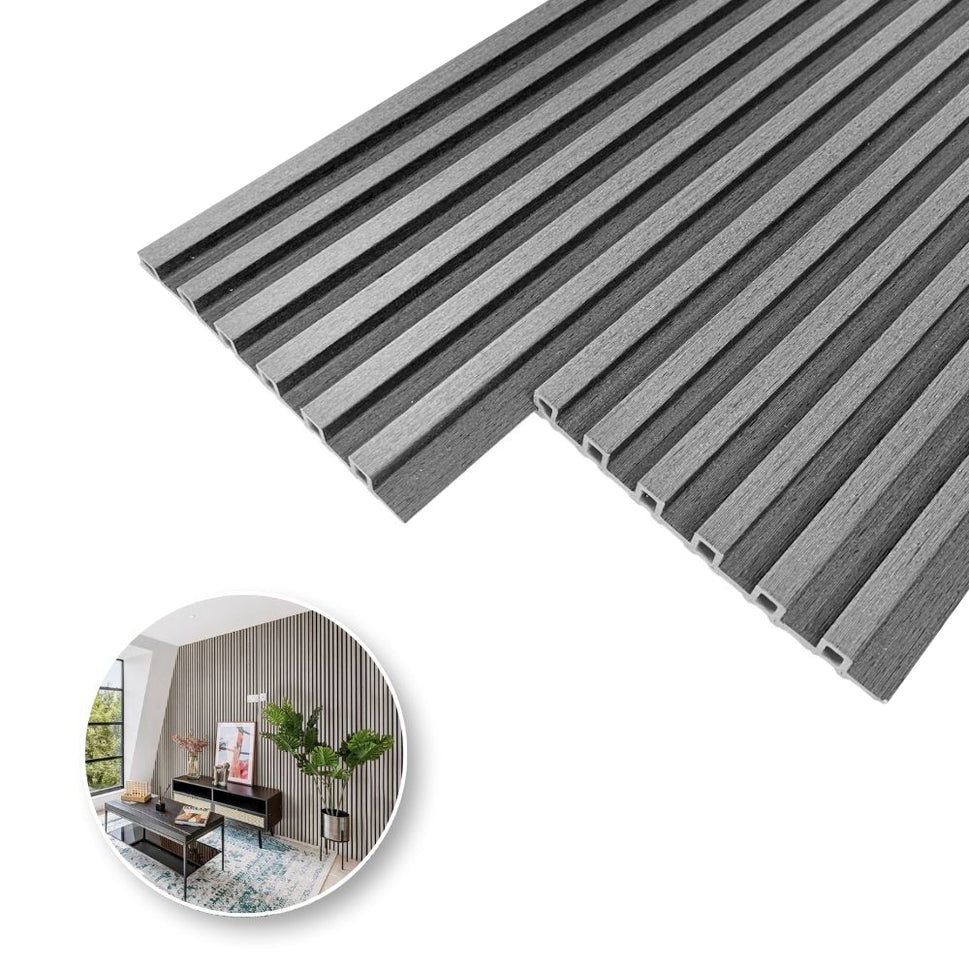 Decoslat Lambrin Plus / 10pzas / 1m*17cmLB002 Madera Roble Gris