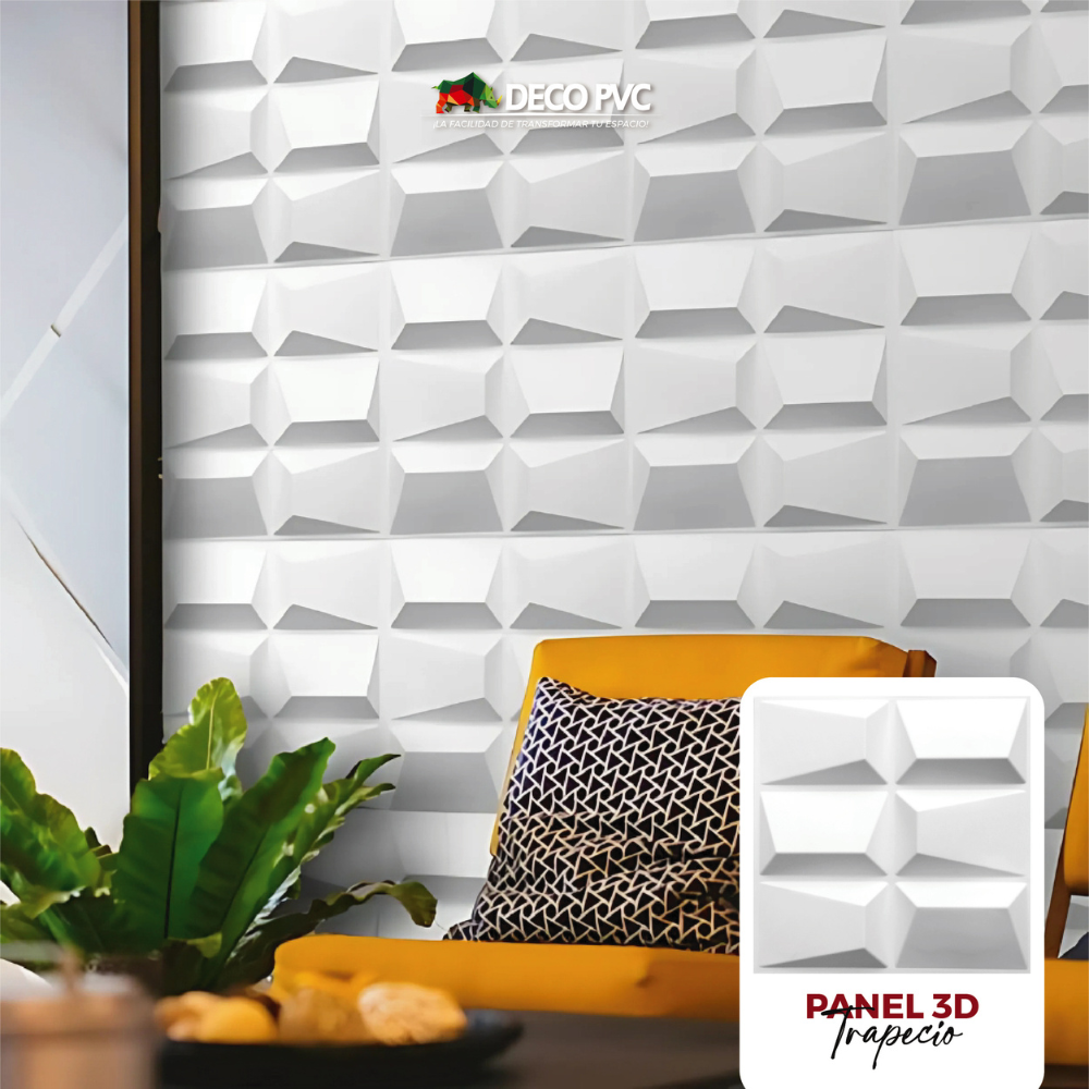 PANEL 3D - Trapecio S085 / 10pzas / 50*50cm