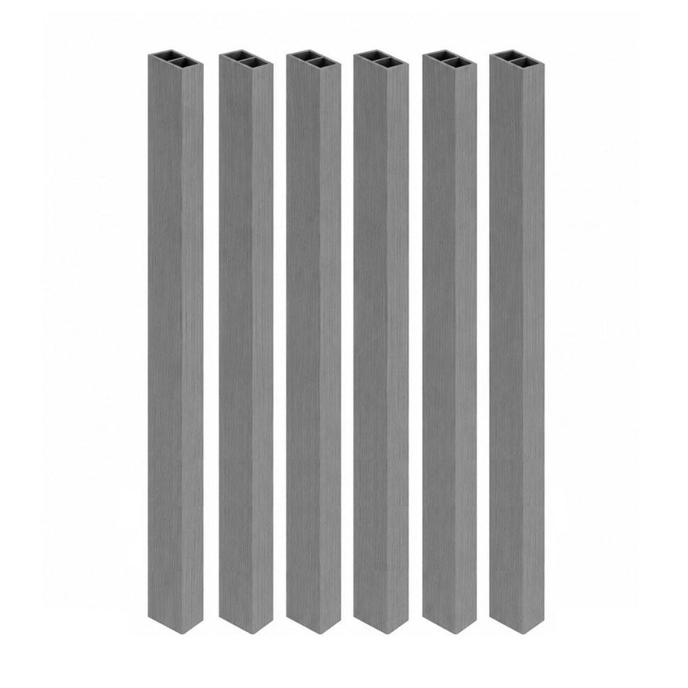 Viga para Interior WPC / 6pzas / 5*10*280cmVI004 Gris Claro