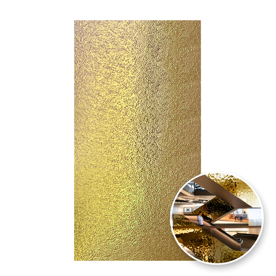 Lámina BCC Dorada Ondas (5mm) - A0603J
