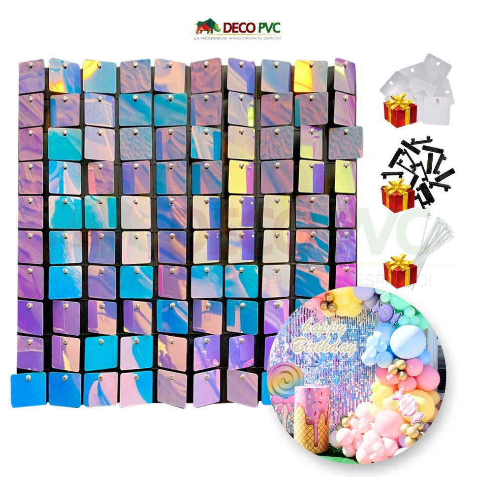 PANEL 4D Plus / 30pzas / 30*30cmArcoiris