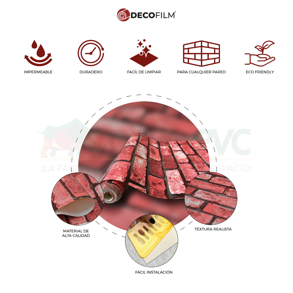 Papel Tapiz Madera - DECOFILM® / 1 rollo / 0.53*9.5m
