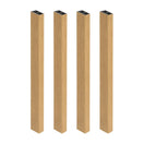 Viga para Exterior WPC / 4pzas / 5*10*280cmVE002 Natural Cepillado