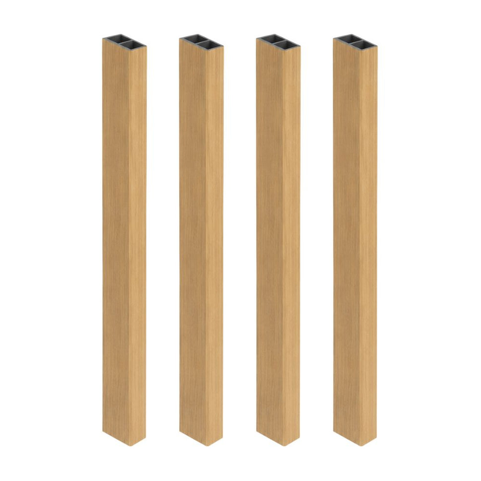 Viga para Exterior WPC / 4pzas / 5*10*280cmVE002 Natural Cepillado