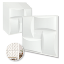 PANEL 3D - S312 - Enlace / 10pzas / 50*50cmBlanco