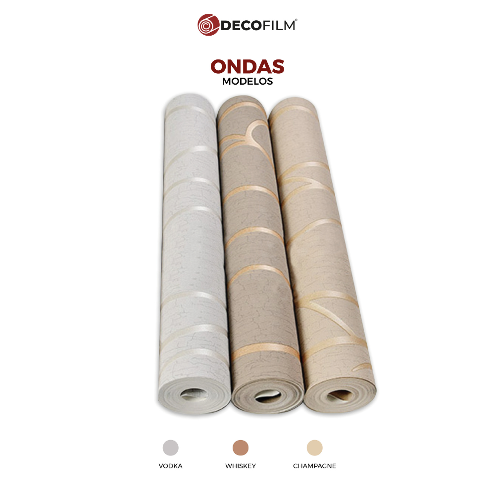 Papel Tapiz Ondas - DECOFILM® / 1 rollo / 0.53*9.5m