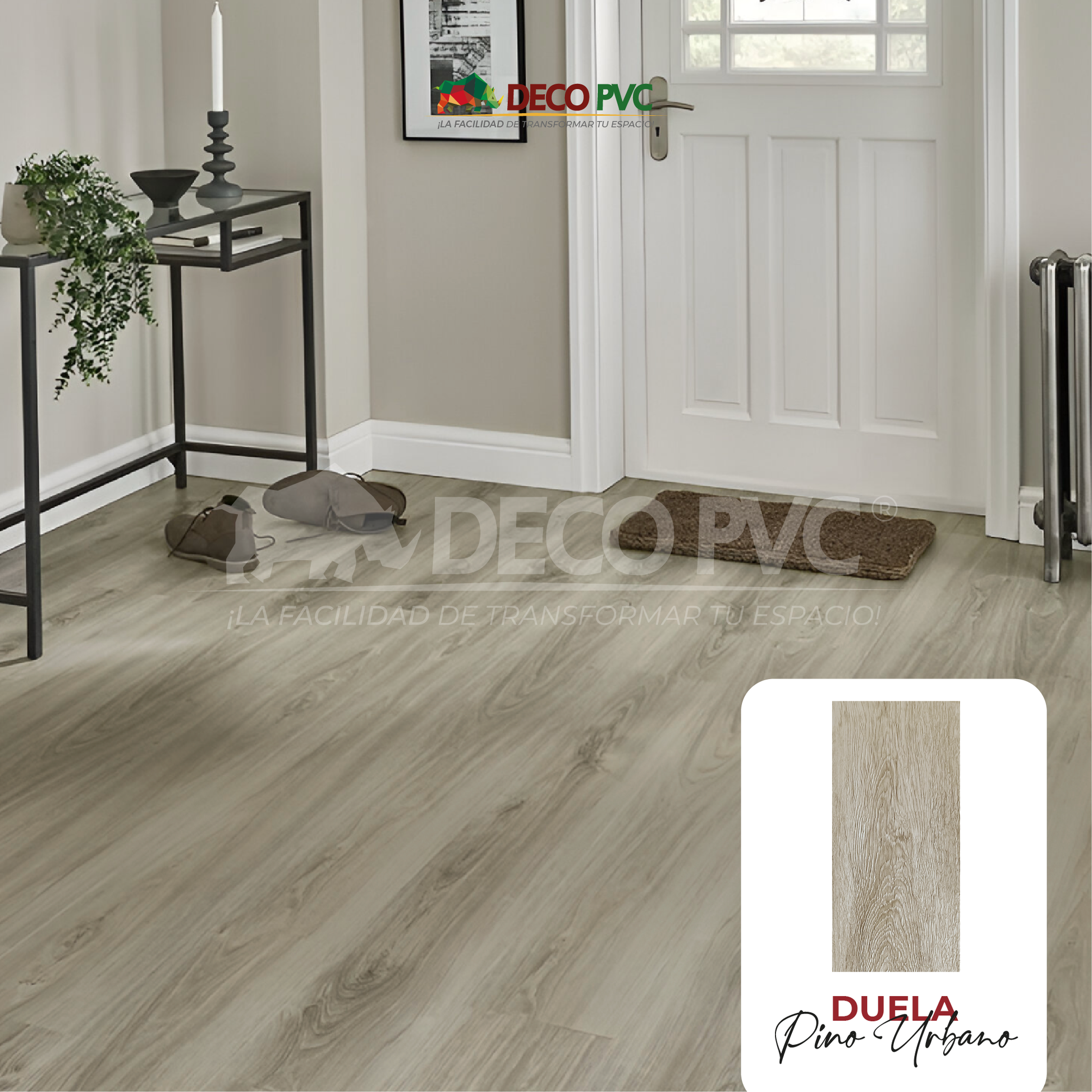 Duela Vinilica Autoadherible / 20pzas / 15*92cm