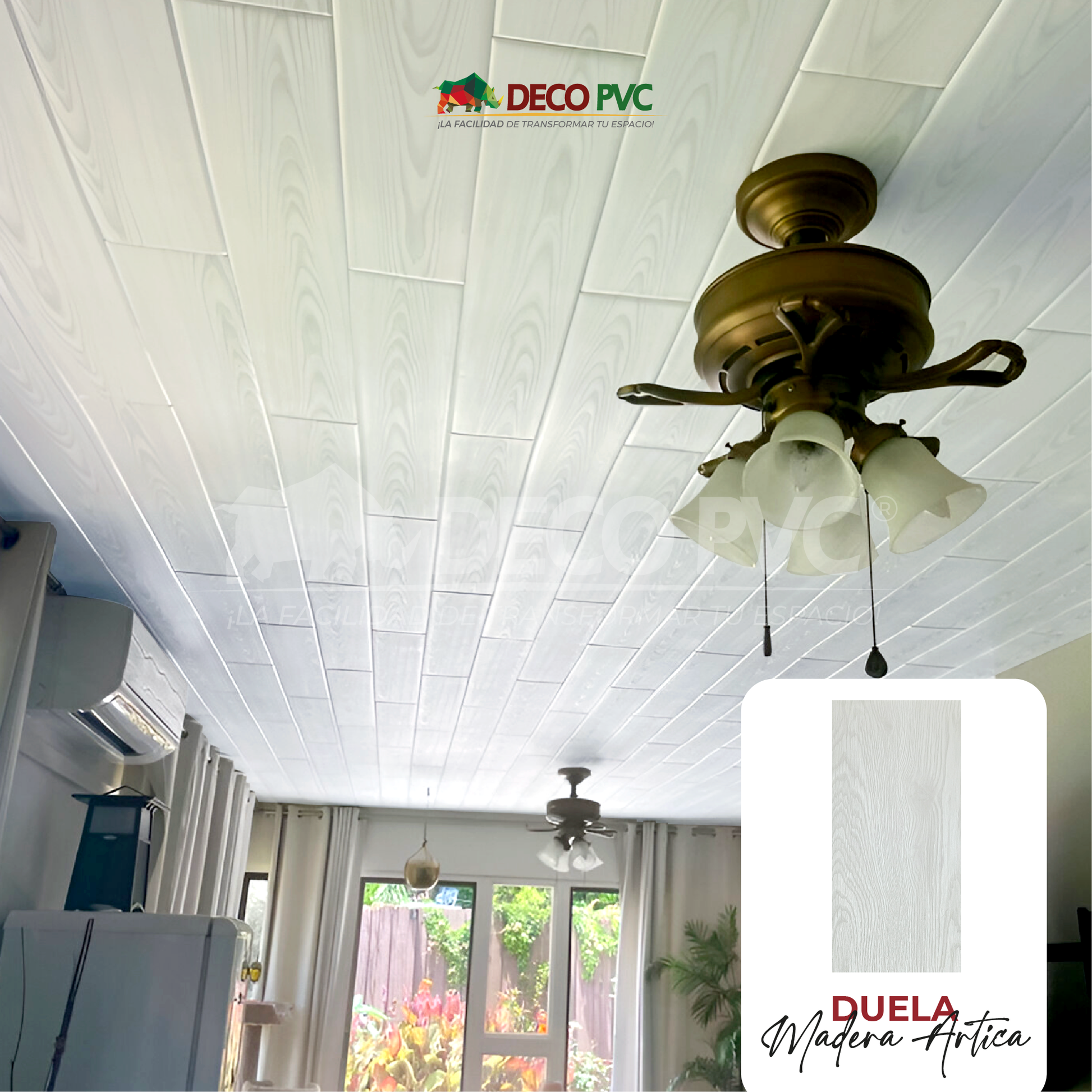 Duela Vinilica Autoadherible / 20pzas / 15*92cm