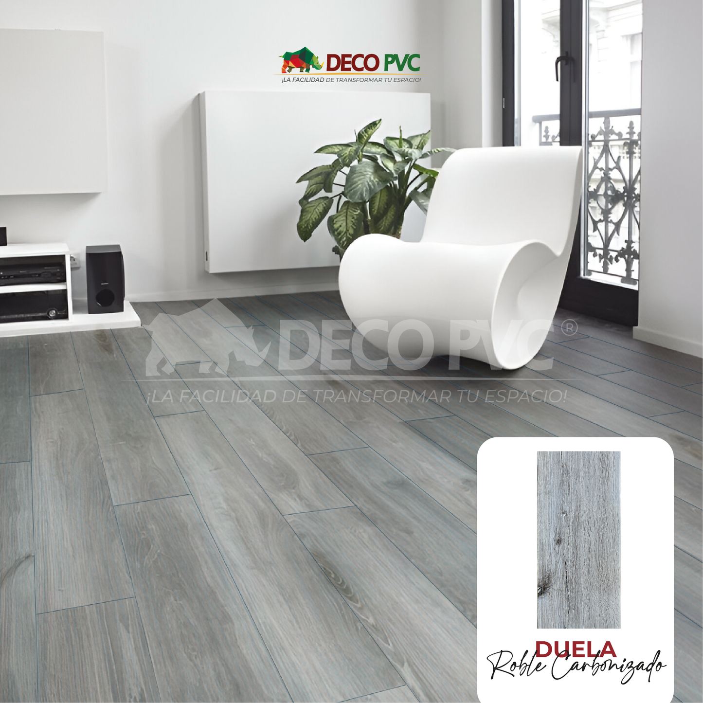Duela Vinilica Autoadherible / 20pzas / 15*92cm