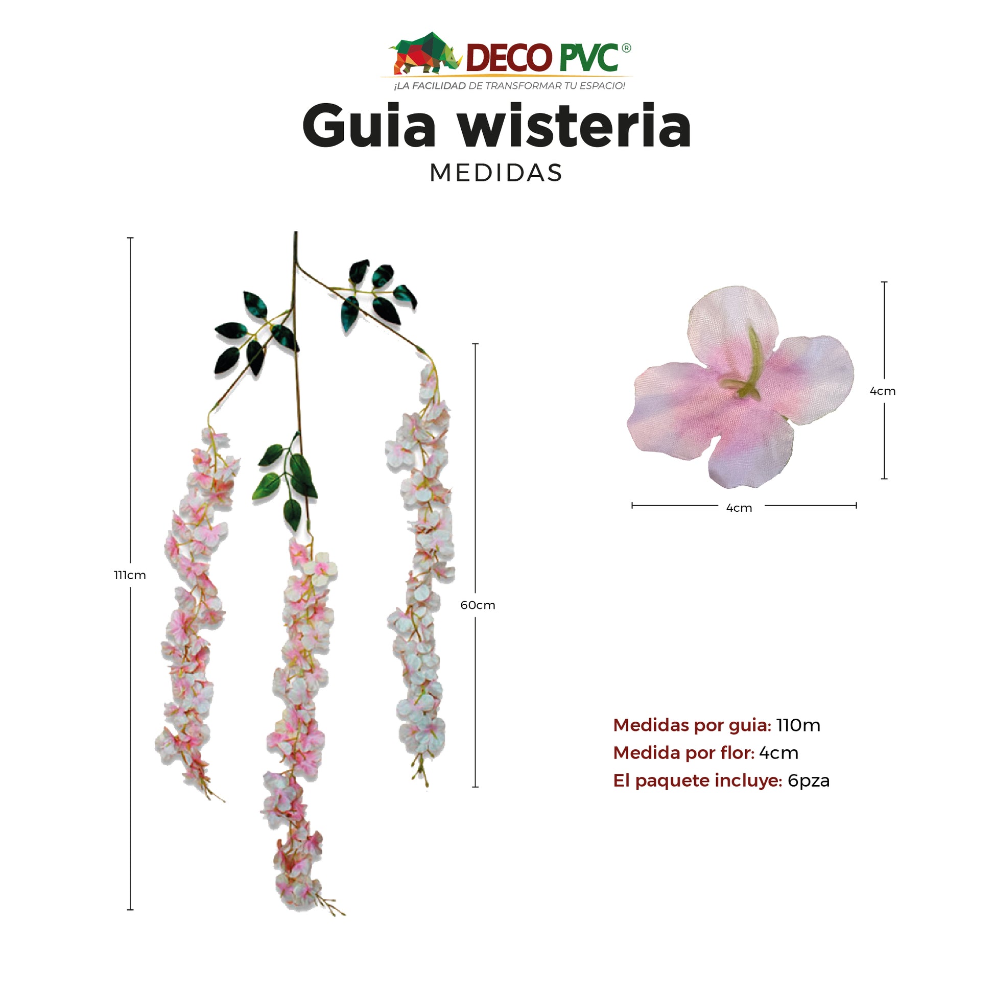 Guias Florales Wisterias - DECOFLORA®