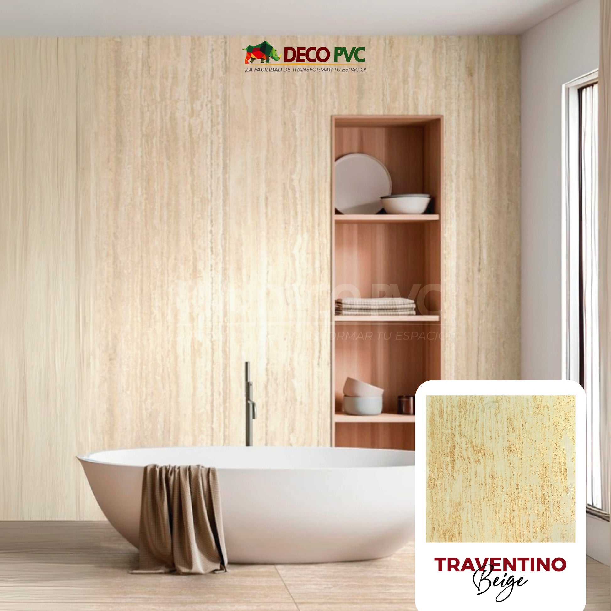 Panel de Piedra Flexible / 4pzas / 120*60cm