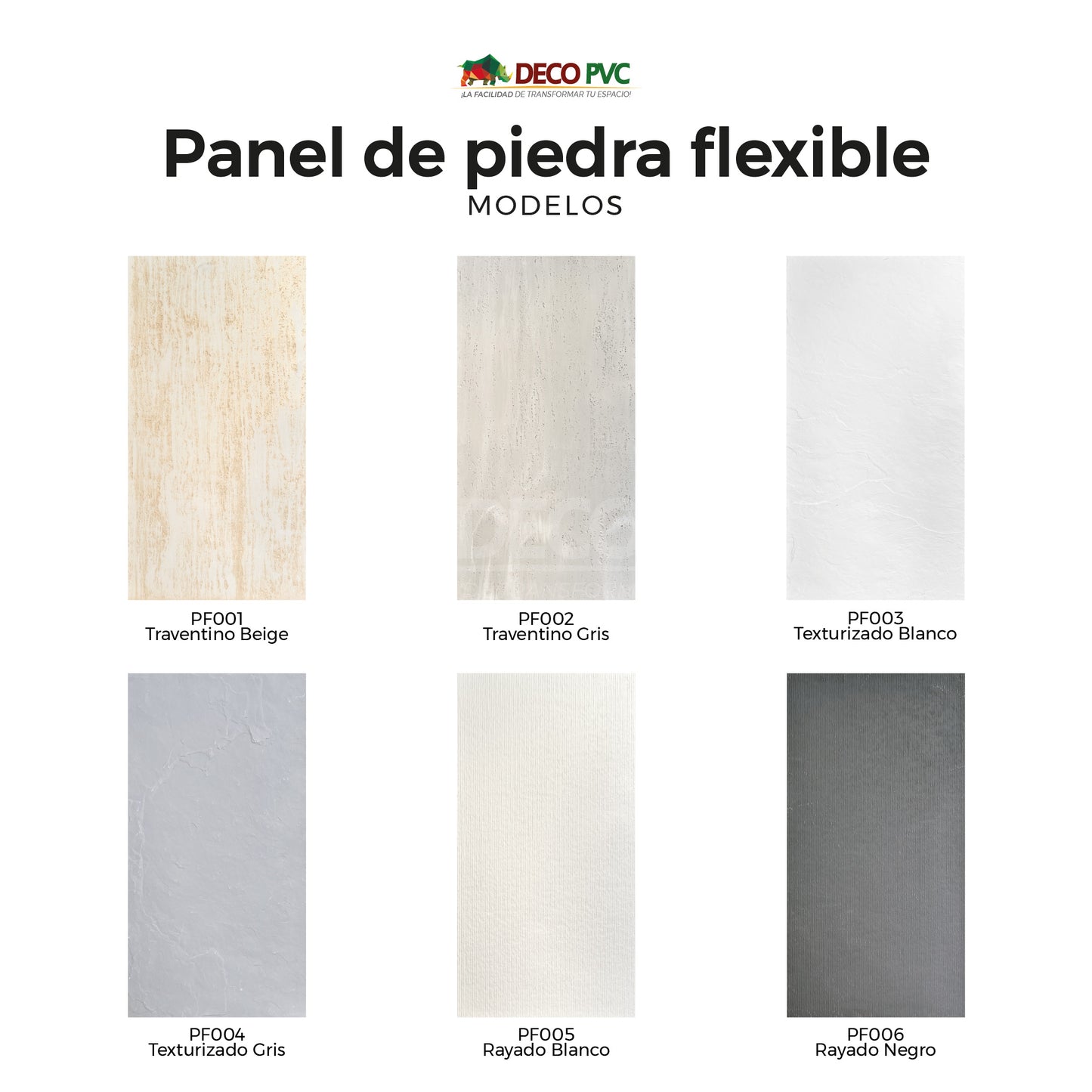 Panel de Piedra Flexible / 4pzas / 120*60cm