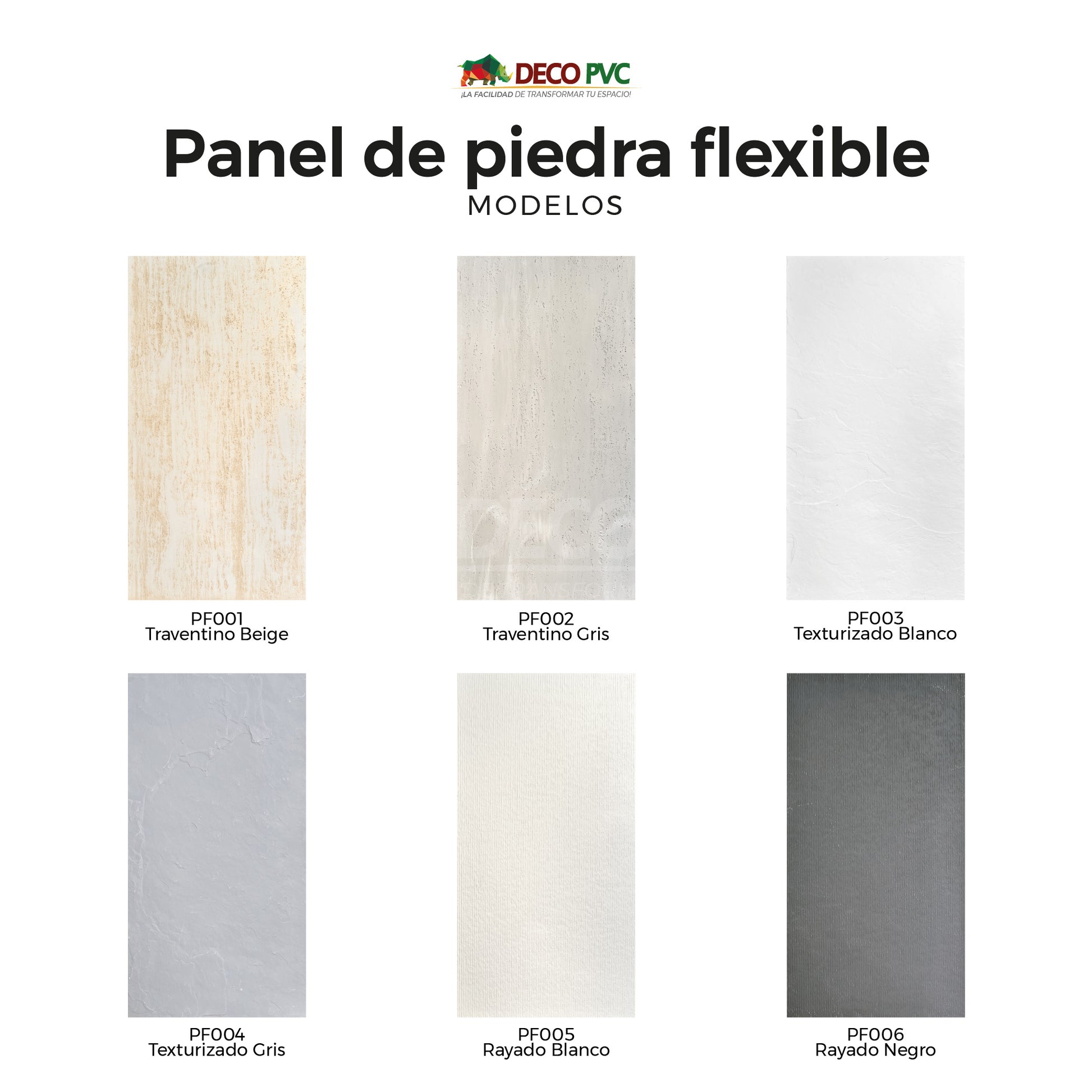 Panel de Piedra Flexible / 4pzas / 120*60cm
