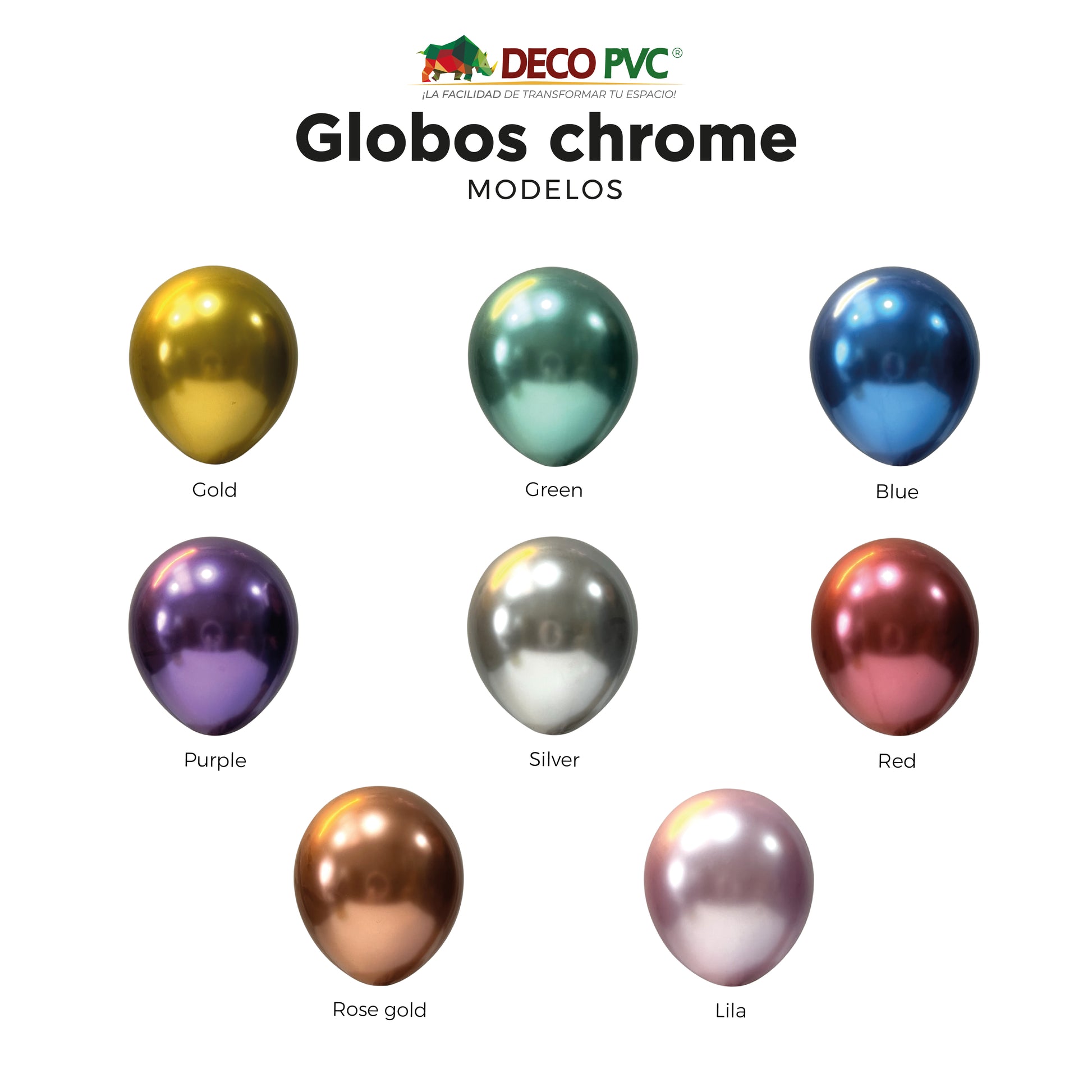 GLOBO CHROME COLOR SILVER C-005 - BolaBola®