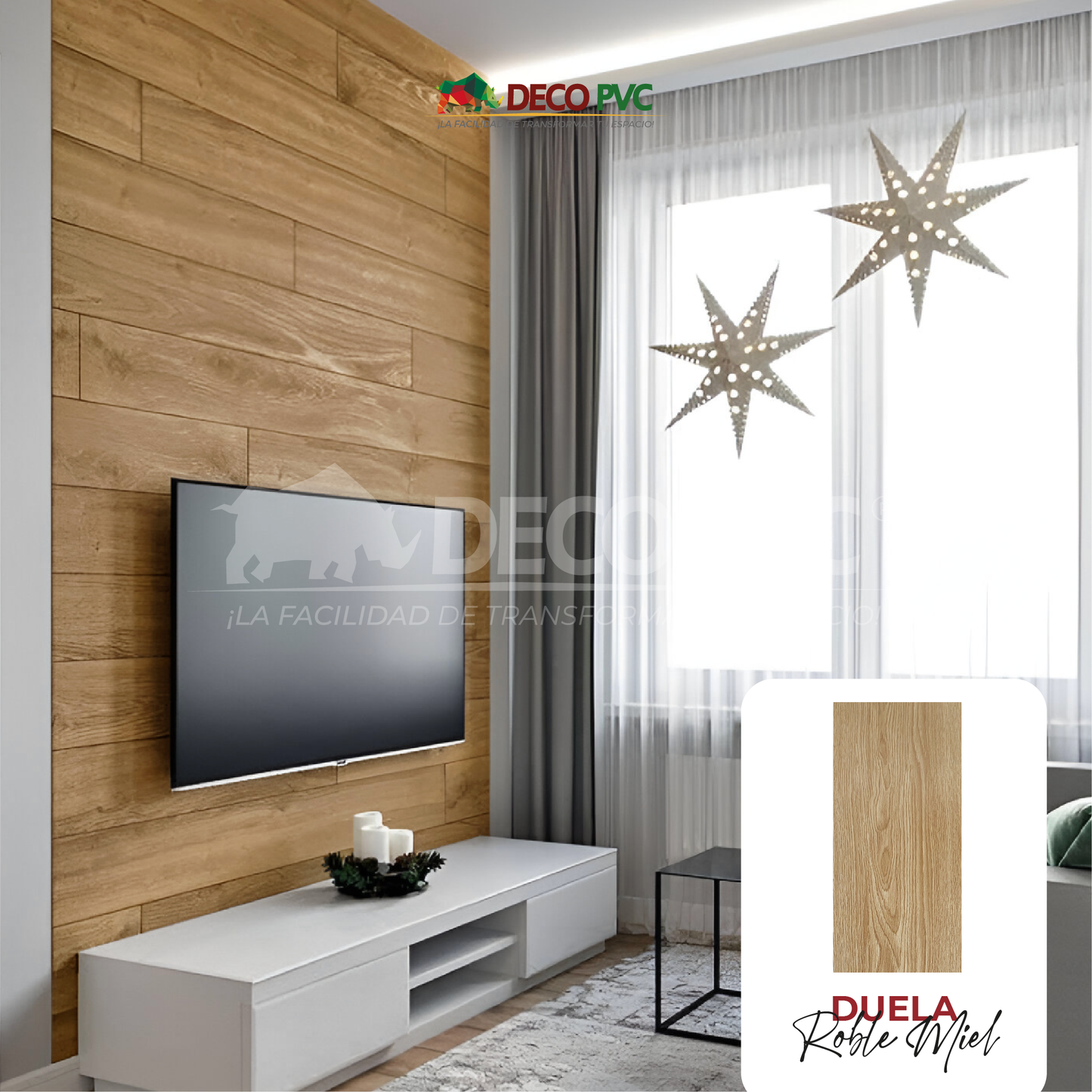 Duela Vinilica Autoadherible / 20pzas / 15*92cm