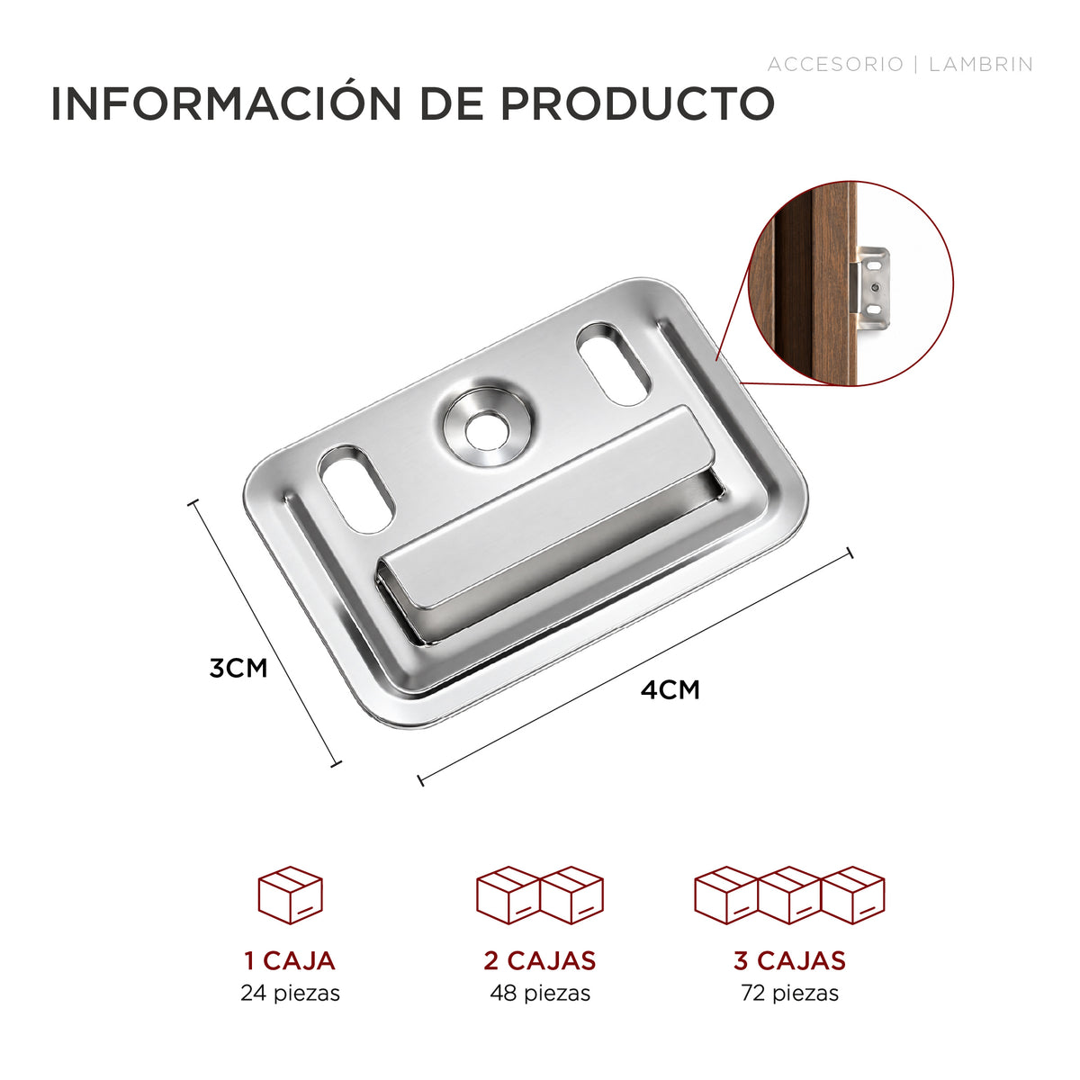 Grapas de fijación para Lambrin Int. / 24pzas