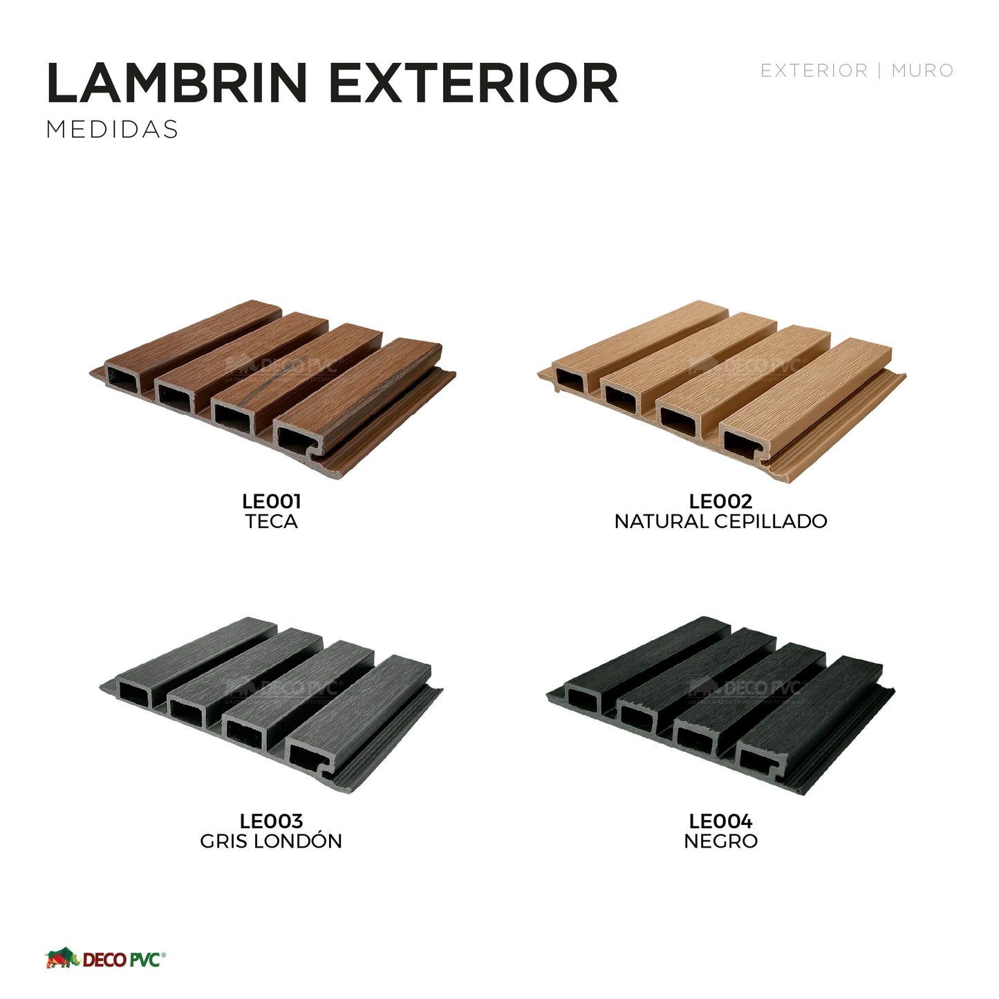 Lambrin Exterior / 4pzas / 21.9*280cm