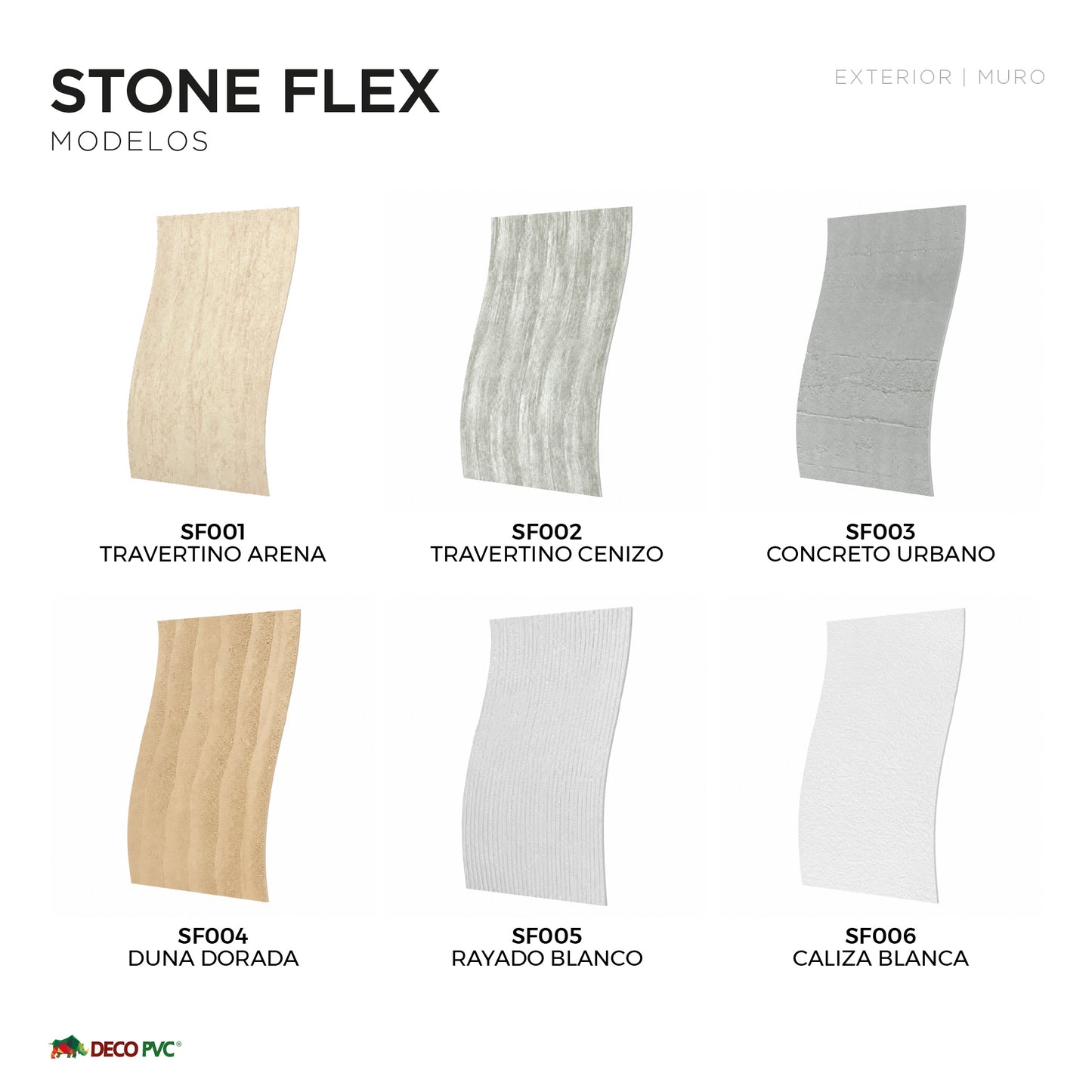 StoneFlex - Piedra Flexible / 4pzas / 60*120cm