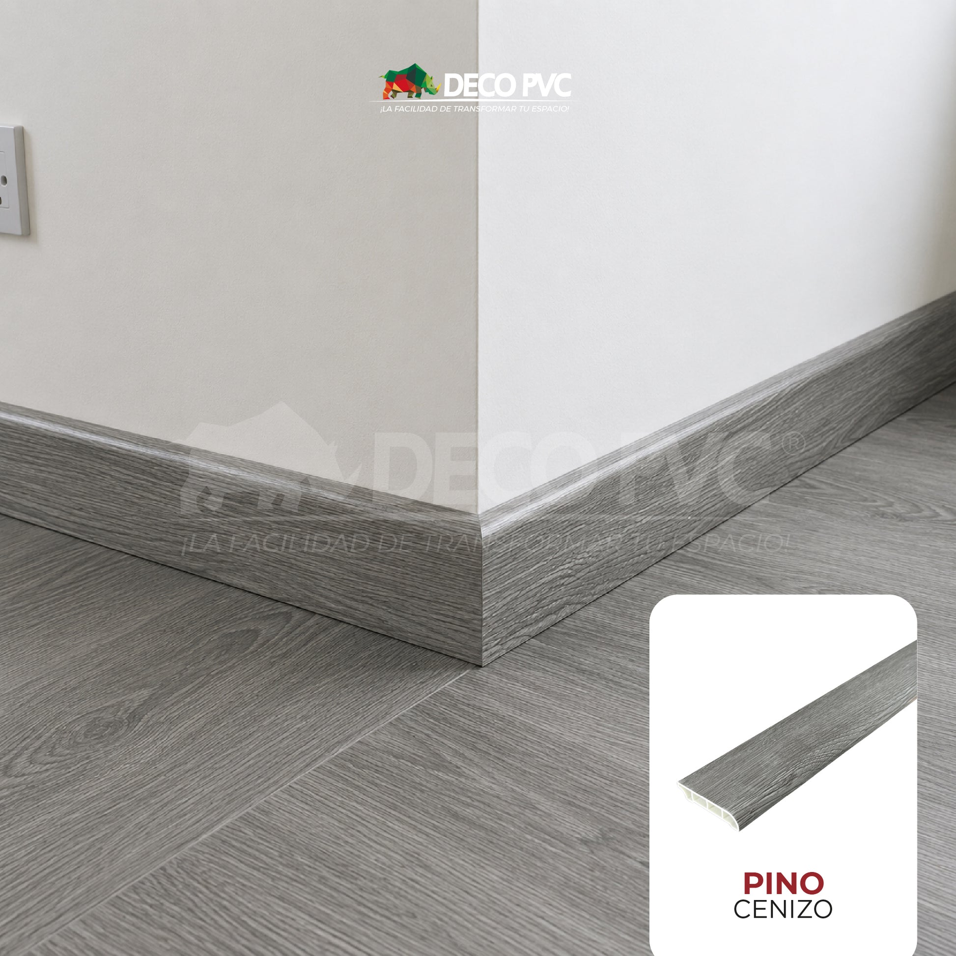 Zoclo SPC Tipo Madera / 1pz / 6*240cm