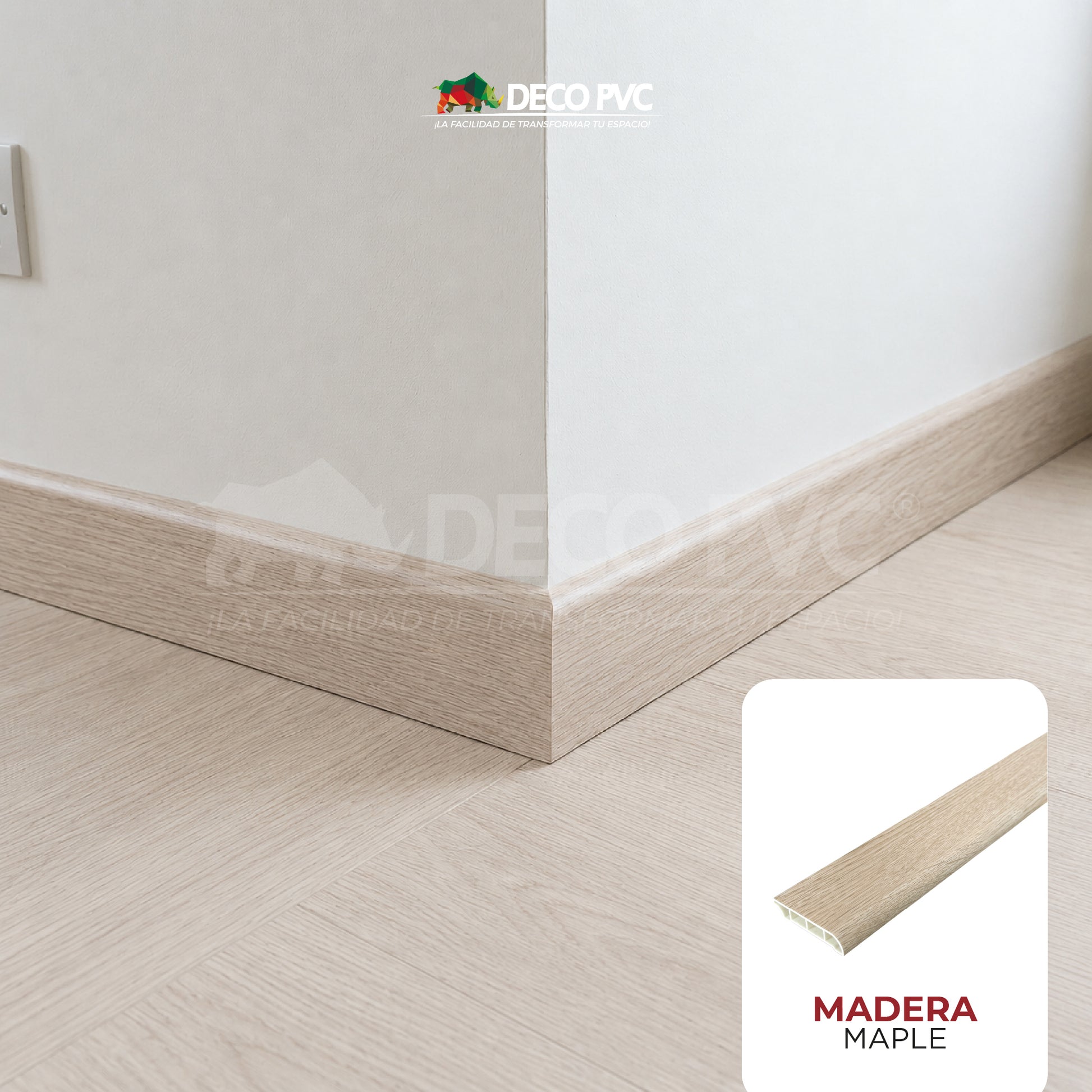 Zoclo SPC Tipo Madera / 1pz / 6*240cm