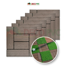Deck piso para jardín / 6pzas /30*30Chocolate