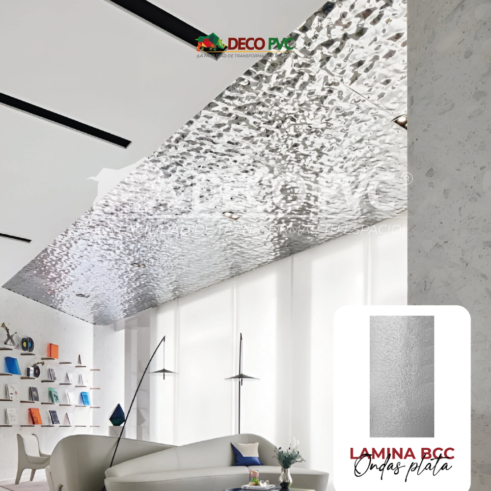Lámina BCC Plata Ondas (5mm) - A0601J