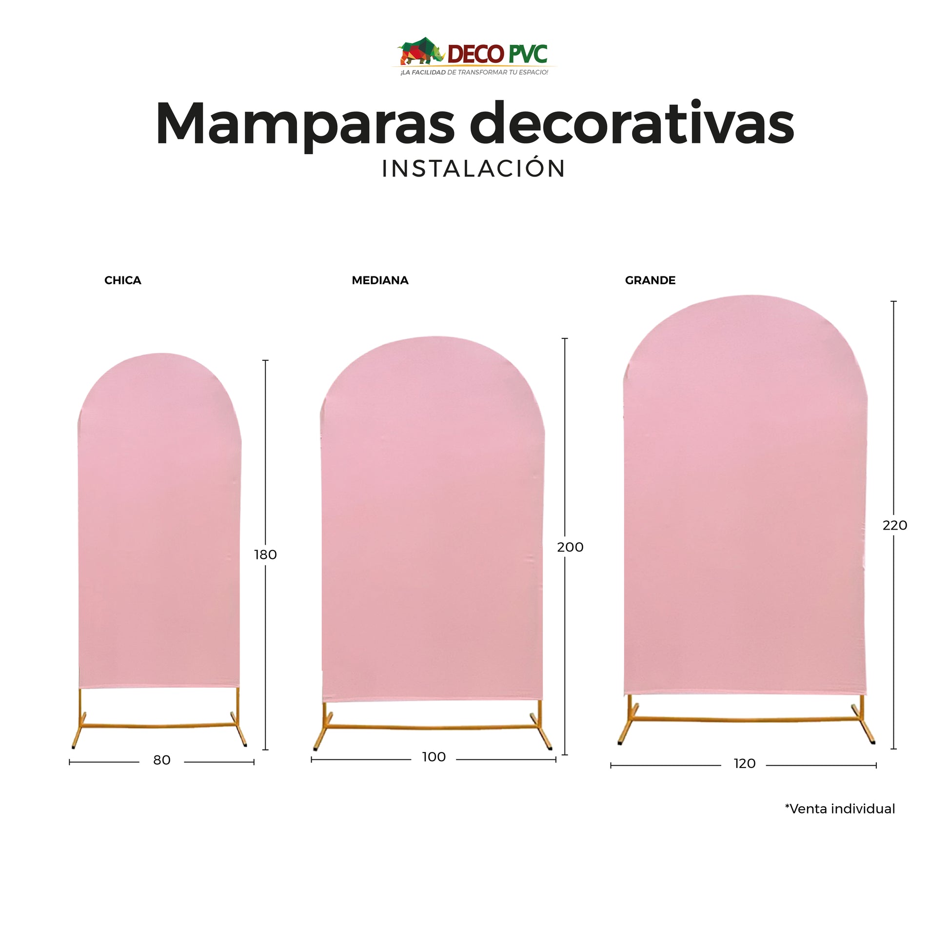 Dúo Mamparas Decorativas Rosa