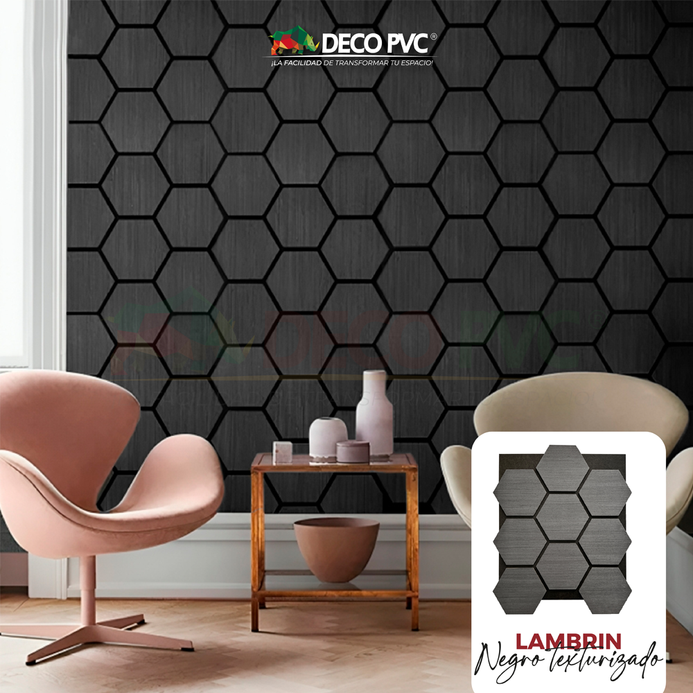 Lambrin Acústico Hexagonal / 2pzas / 62*76cm