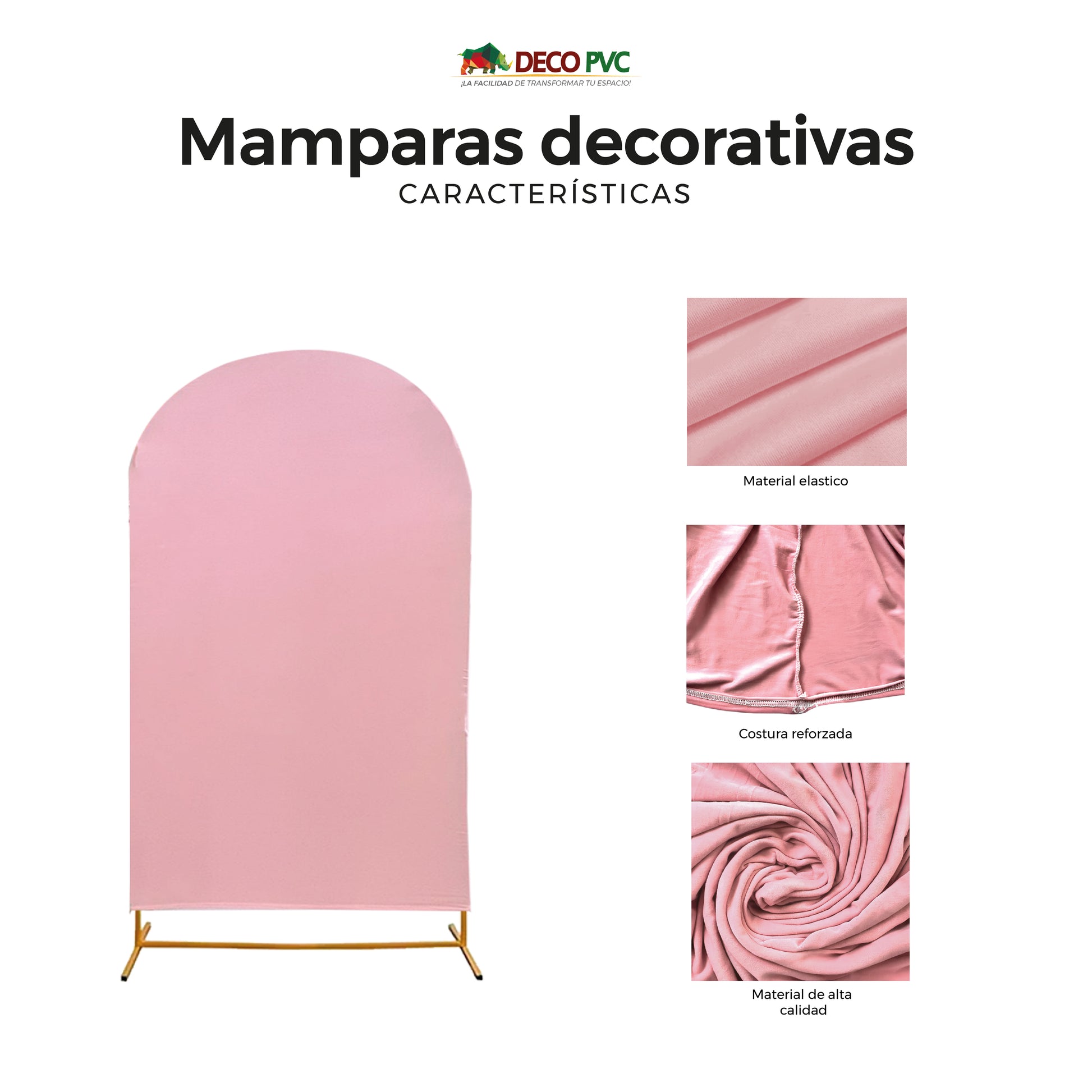 Dúo Mamparas Decorativas Rosa