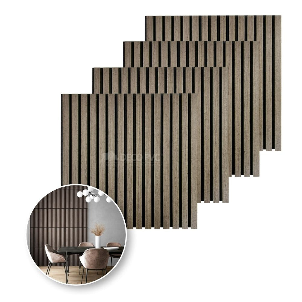 Lambrin acústico / 4pzas / 60*60cmLA003 Nogal Expresso