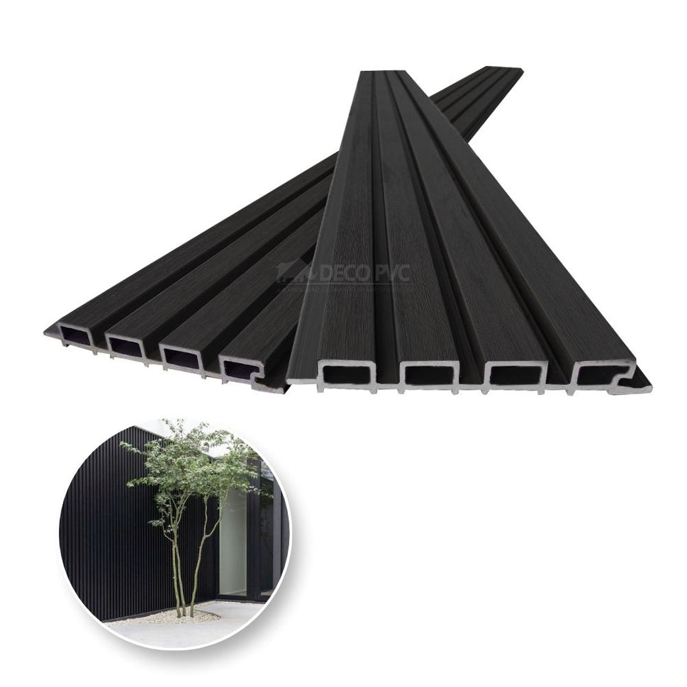 Lambrin Exterior / 4pzas / 21.9*280cmLE004 Negro