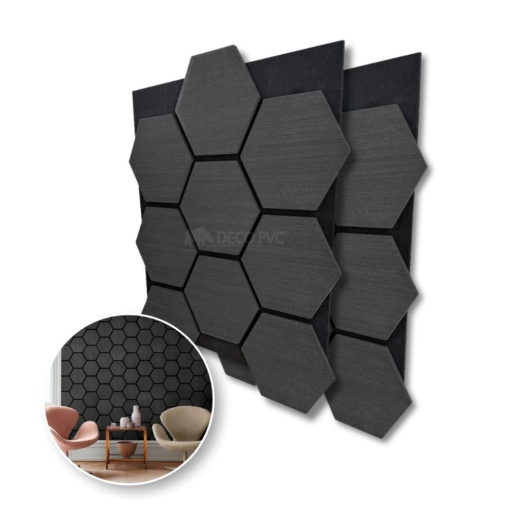 Lambrin Acústico Hexagonal / 2pzas / 62*76cm