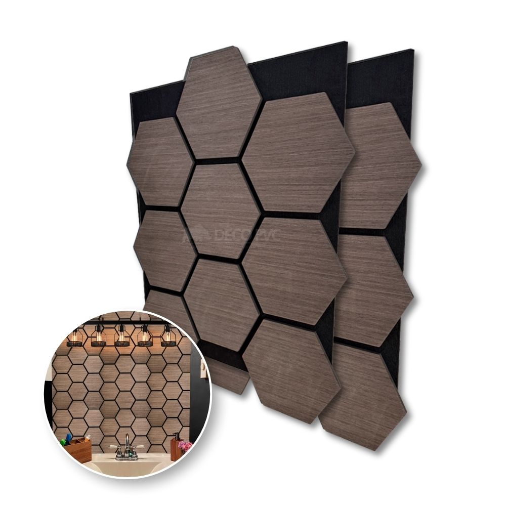 Lambrin Acústico Hexagonal / 2pzas / 62*76cm