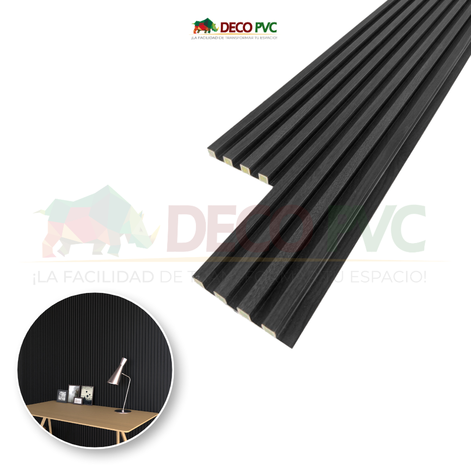 Lambrin Max 290 - Decoslat / 14pzas / 16.8*2.4*290cmLM005-290 Carbón