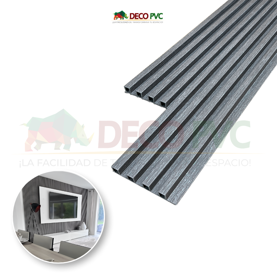 Lambrin Max 290 - Decoslat / 14pzas / 16.8*2.4*290cmLM007-290 Cenizo