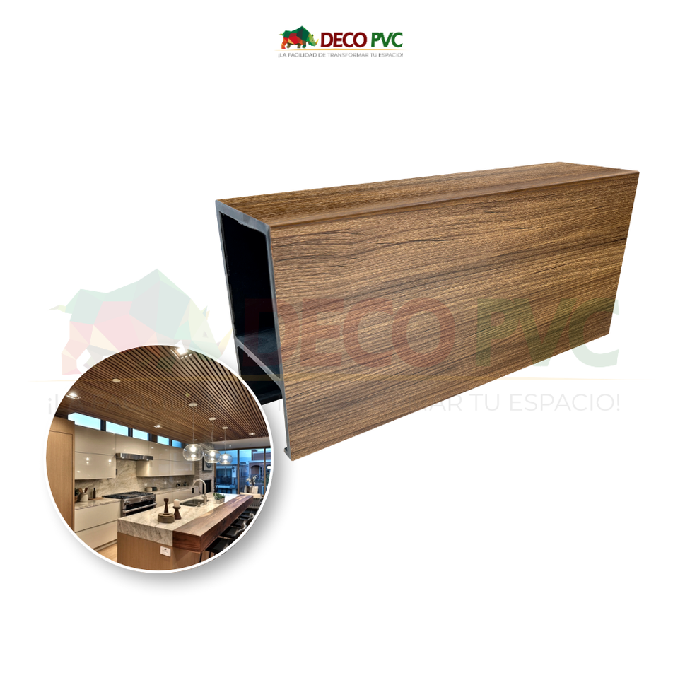 SkyLine Louver / 6pzas / 9*5*280cmSLL02 Nogal