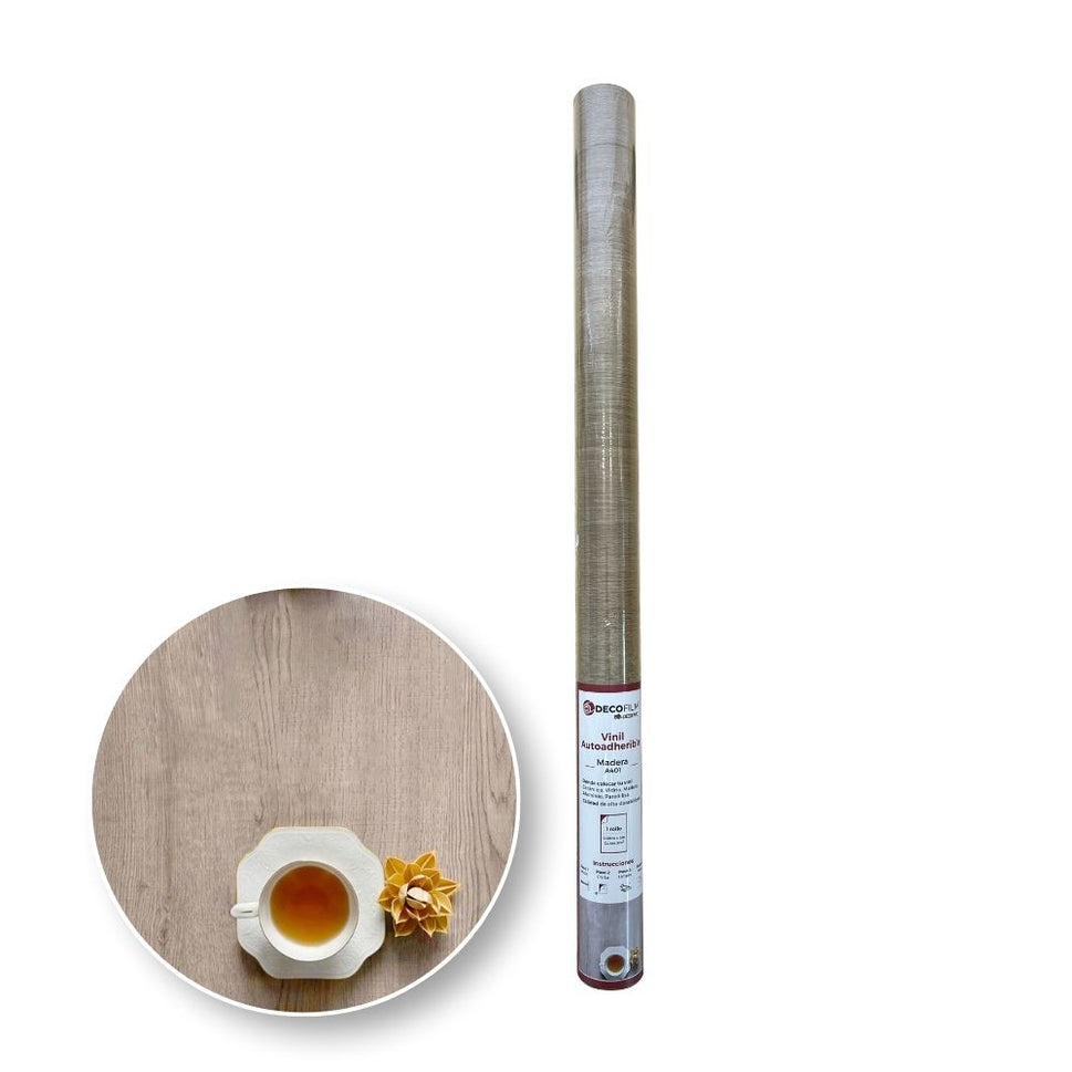 Vinil Autoadherible Madera en rollo (0.60x5m) - DECOFILM®