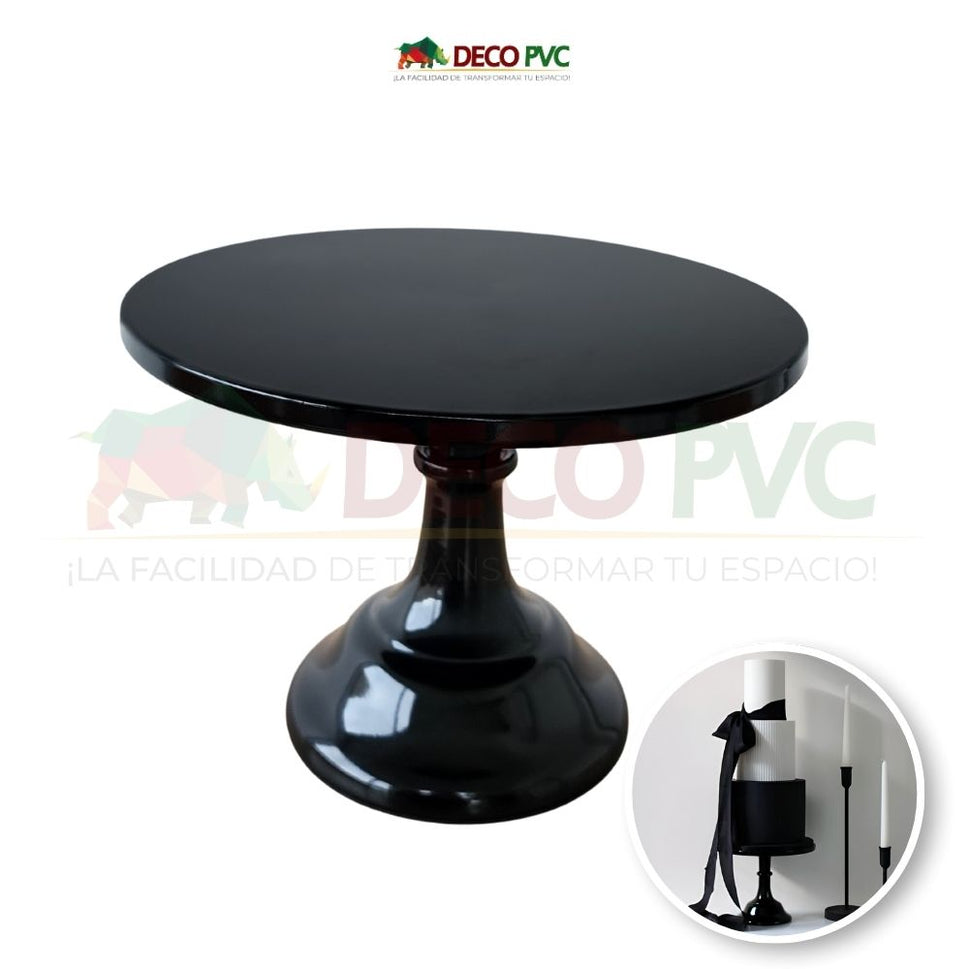 DECOLUXE-Bases para pastel IndividualesH4-MACARRON NEGRO