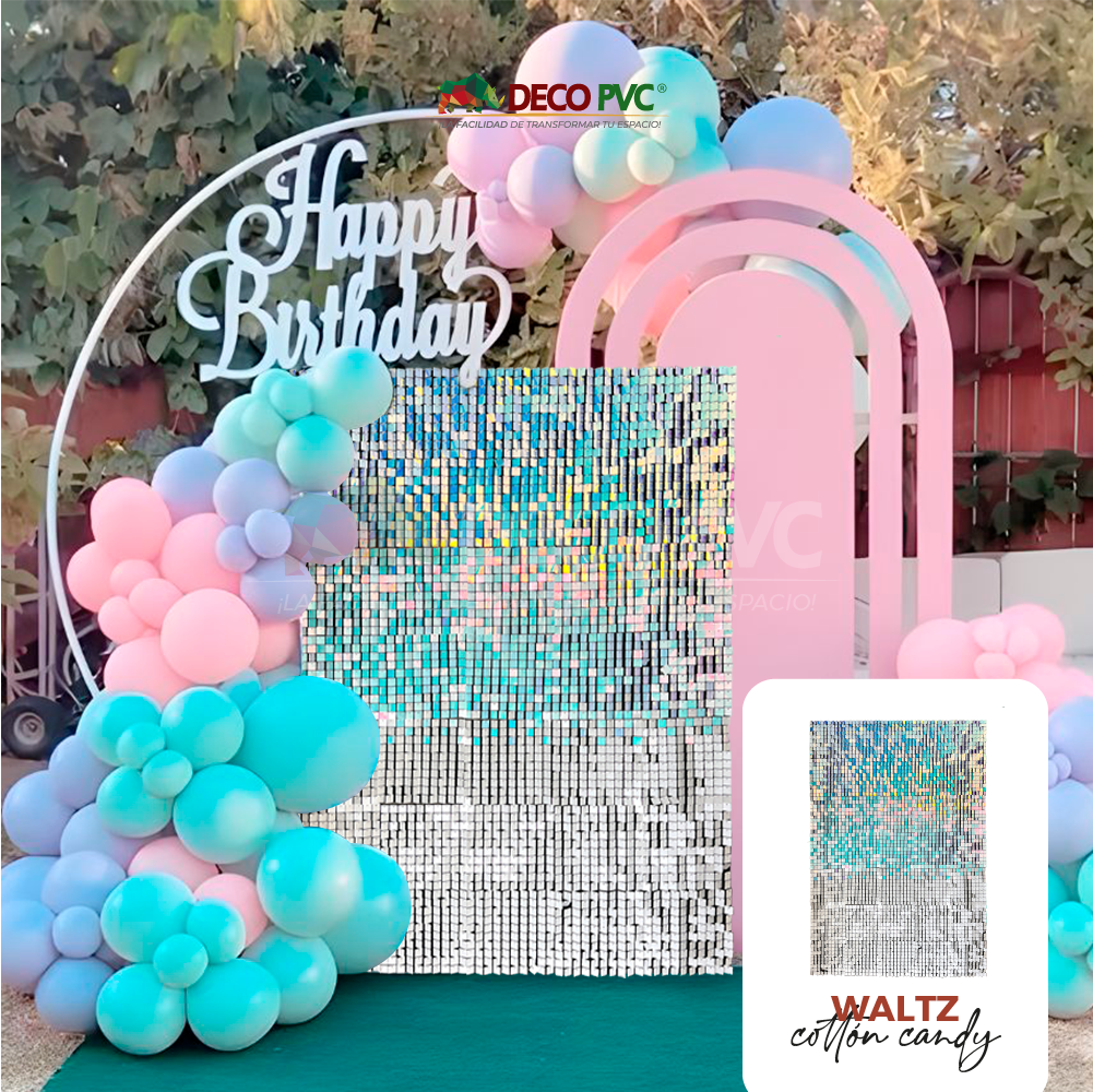 Panel 4D Degradado - Cotton Candy Waltz / 30pzas / 30*30cm