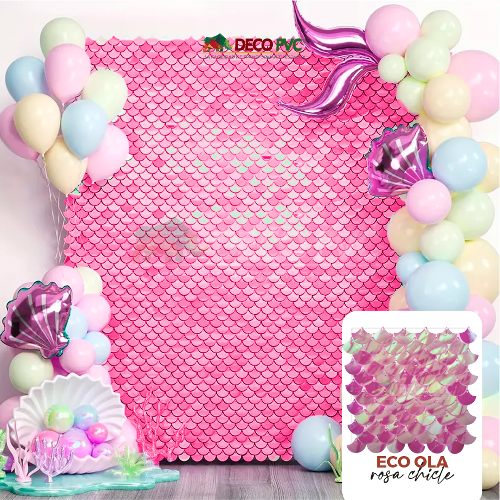 Panel 4D ECO Ola Rosa Chicle / 24pzas / 30*30cm