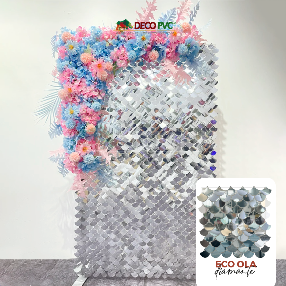 Panel 4D ECO Ola Diamante / 24pzas / 30*30cm