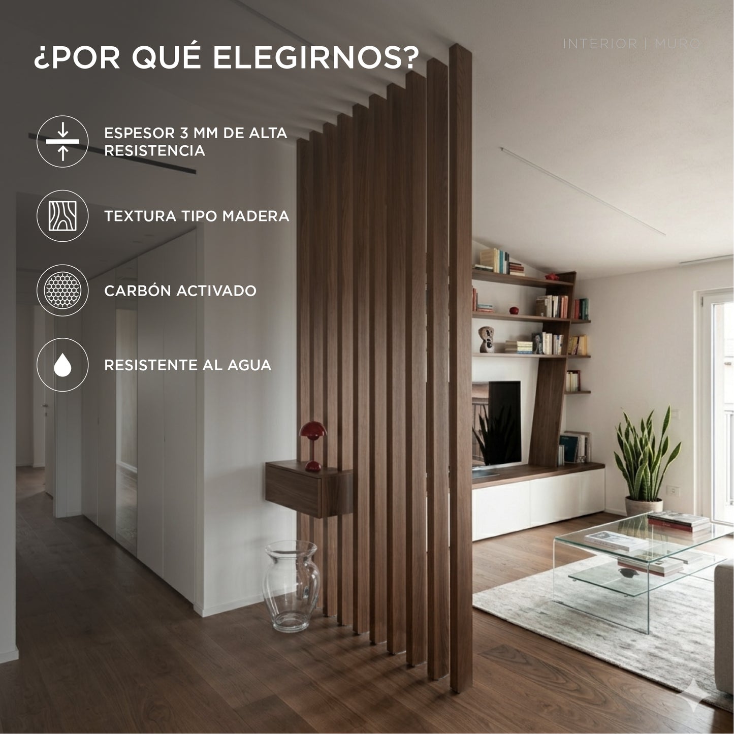 Viga para Interior WPC / 6pzas / 5*10*280cm