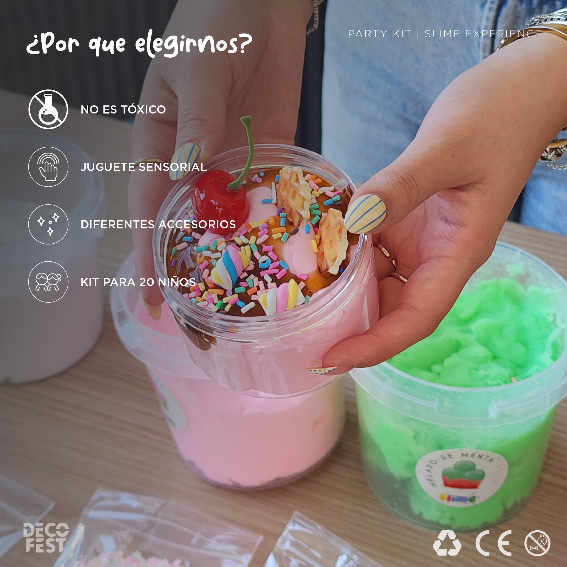 Slime Party Kit - Ice Cream Experience