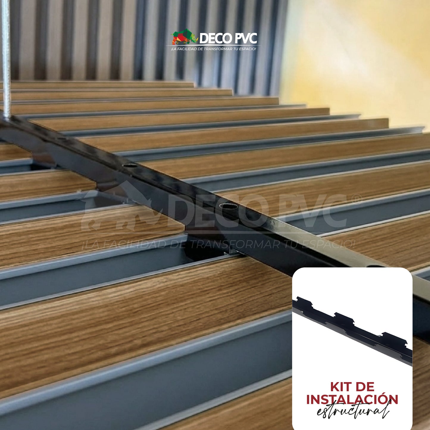 Kit de instalación estructural / 3pzas / 2.8*98cm