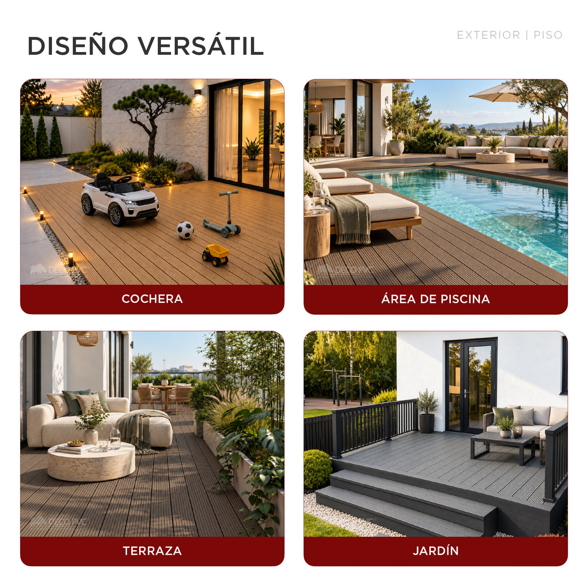 Deck Lineal / 4pzas / 14*290cm