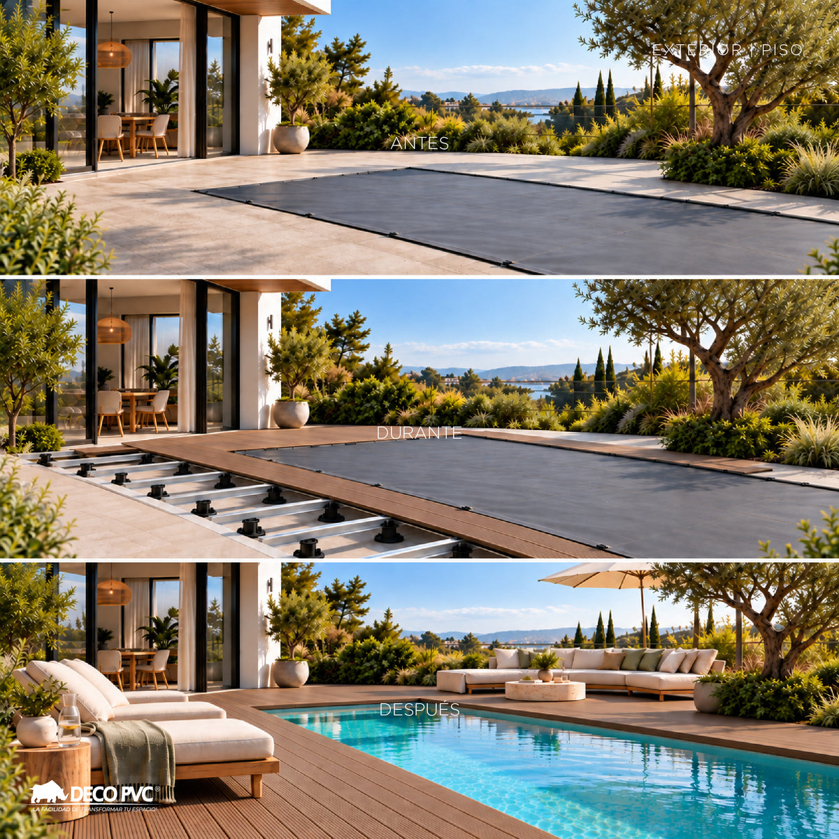 Deck Lineal / 4pzas / 14*290cm