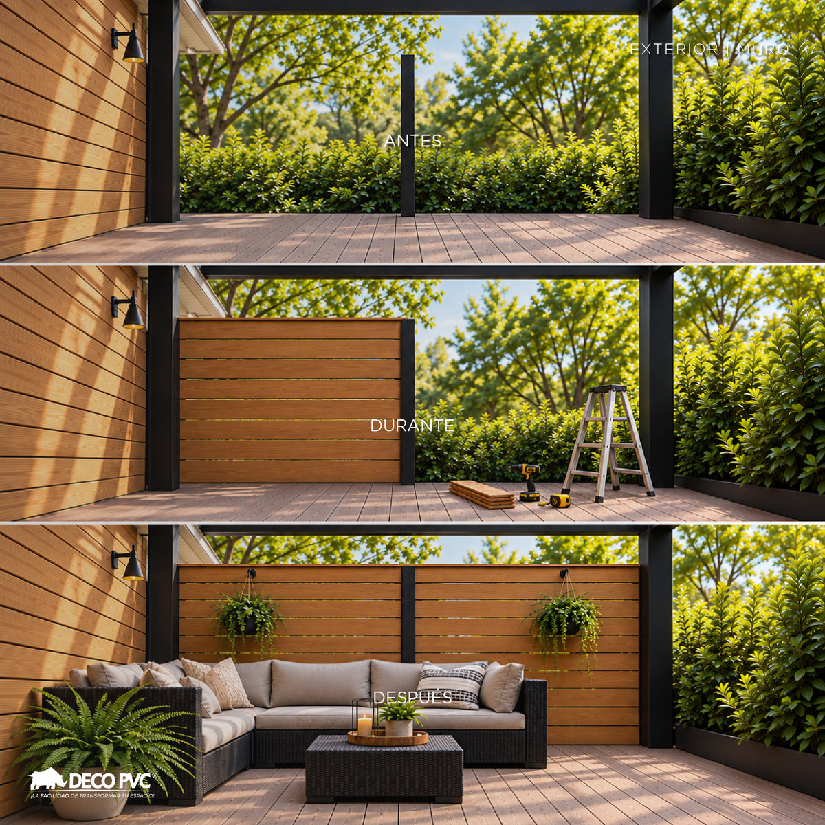 Wall Cladding WPC / 4pzas / 15.5*290cm