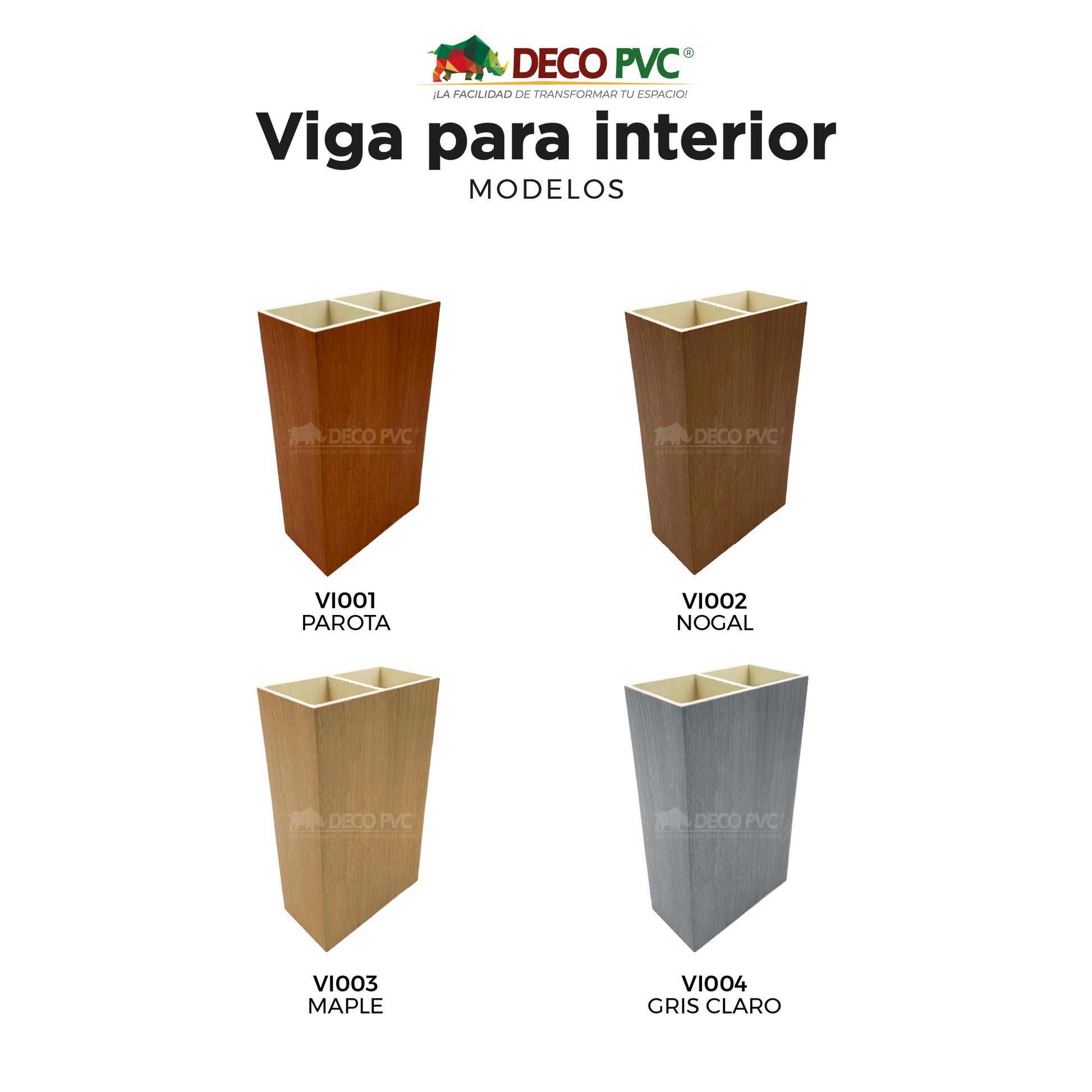 Viga para Interior WPC / 6pzas / 5*10*280cm