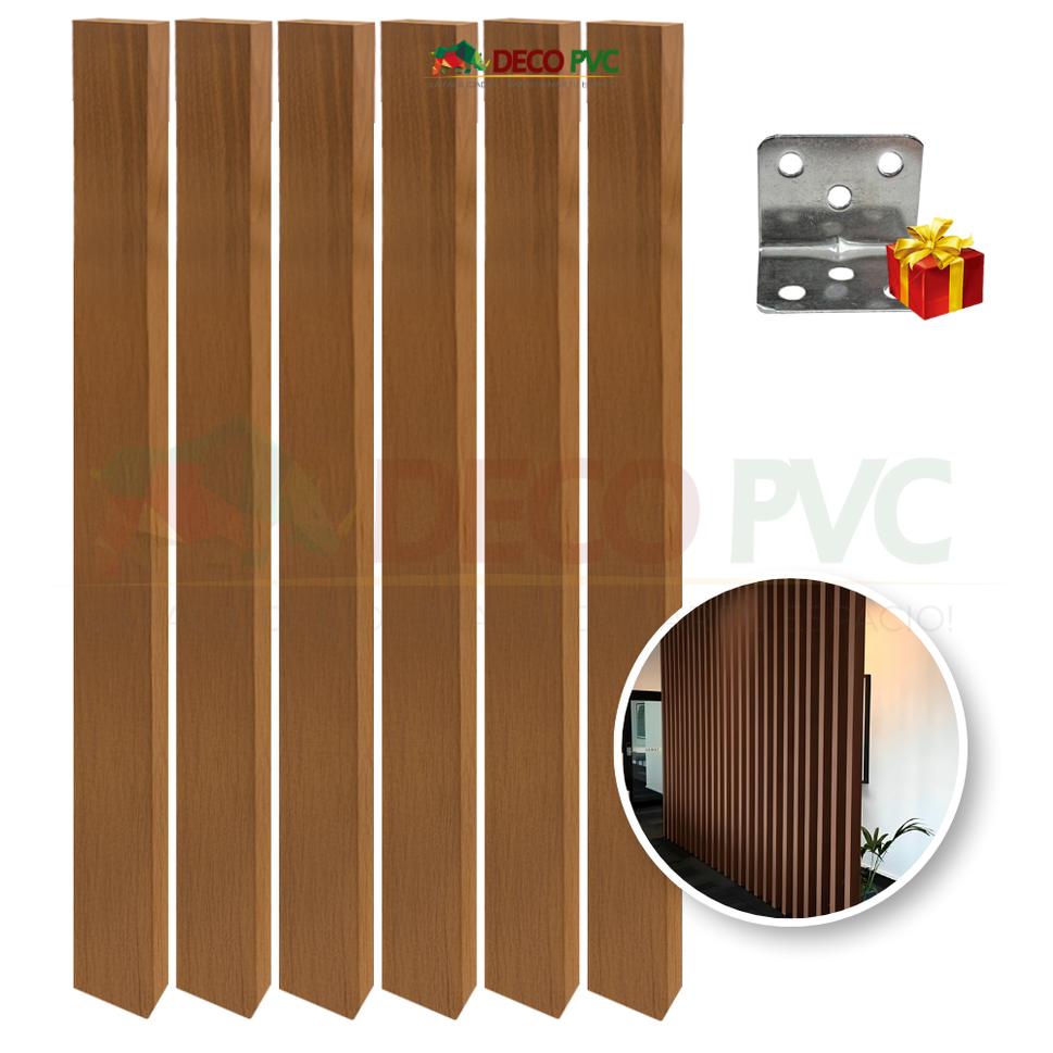 Viga para Interior WPC / 6pzas / 5*10*280cmVI002 Nogal